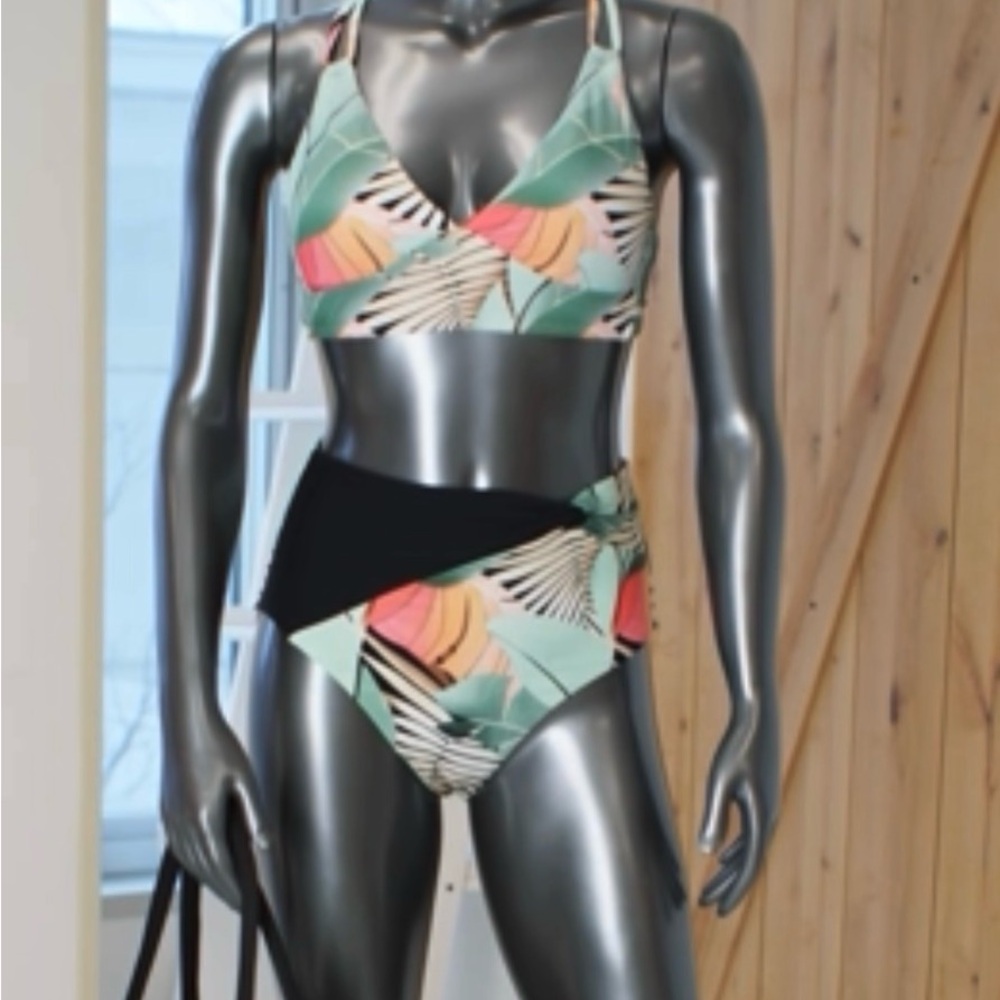 CALIA by Carrie Underwood Leaf Print Bikini Set - Picture 5 of 5